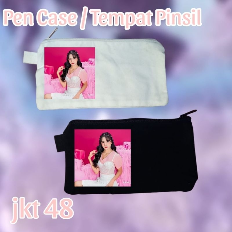 

tempat pensil cordura dan kanvas premium jkt48 generasi 6,gita pen case