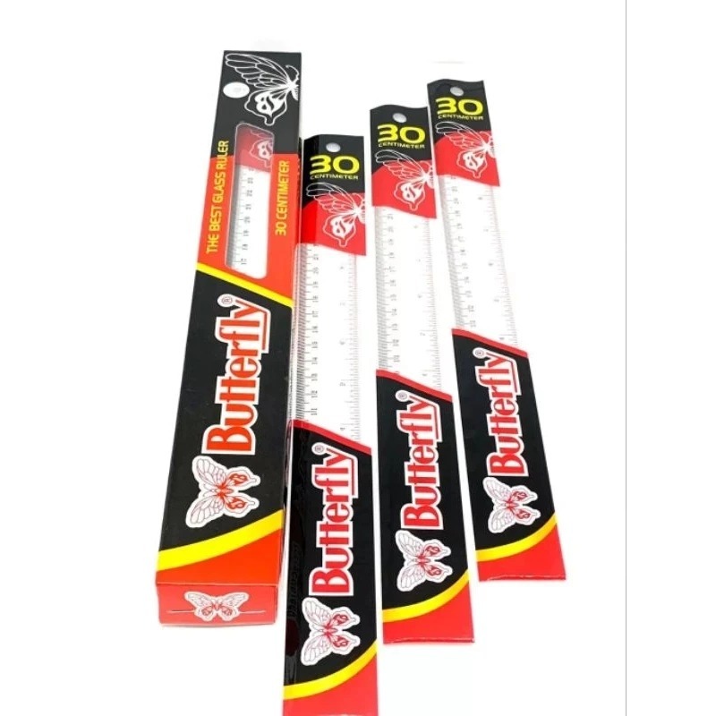 

BELLA 12pcs PENGGARIS 30cm BUTTERFLY / SAFARI PLASTIK MIKA