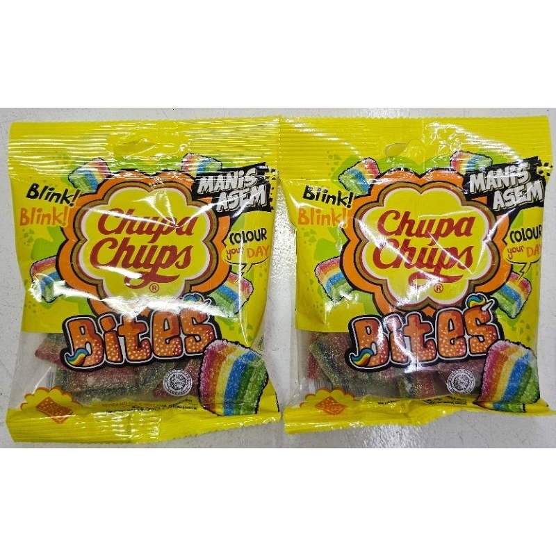 

Chupa Chups Sour Bites 61,6g - Permen Kenyal Manis Asam