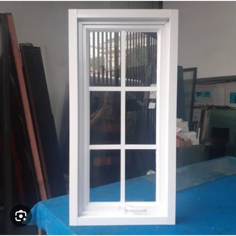 Jendela Alumunium T120 X L60 casment ornamen