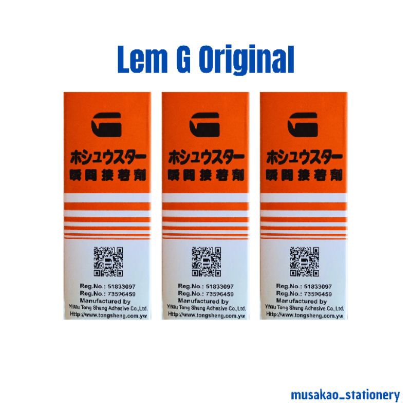 

Adhesive Tite Lem G Original / Lem G Korea Kualitas Super / Lem Perekat Instan Original