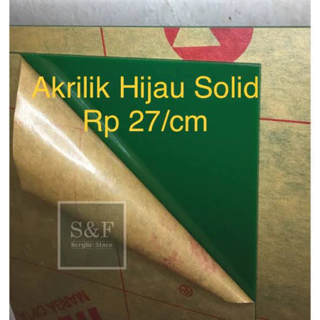 

Akrilik Hijau Solid 2mm Rp 27 / cm persegi Potongan Akrilik Hijau Custom