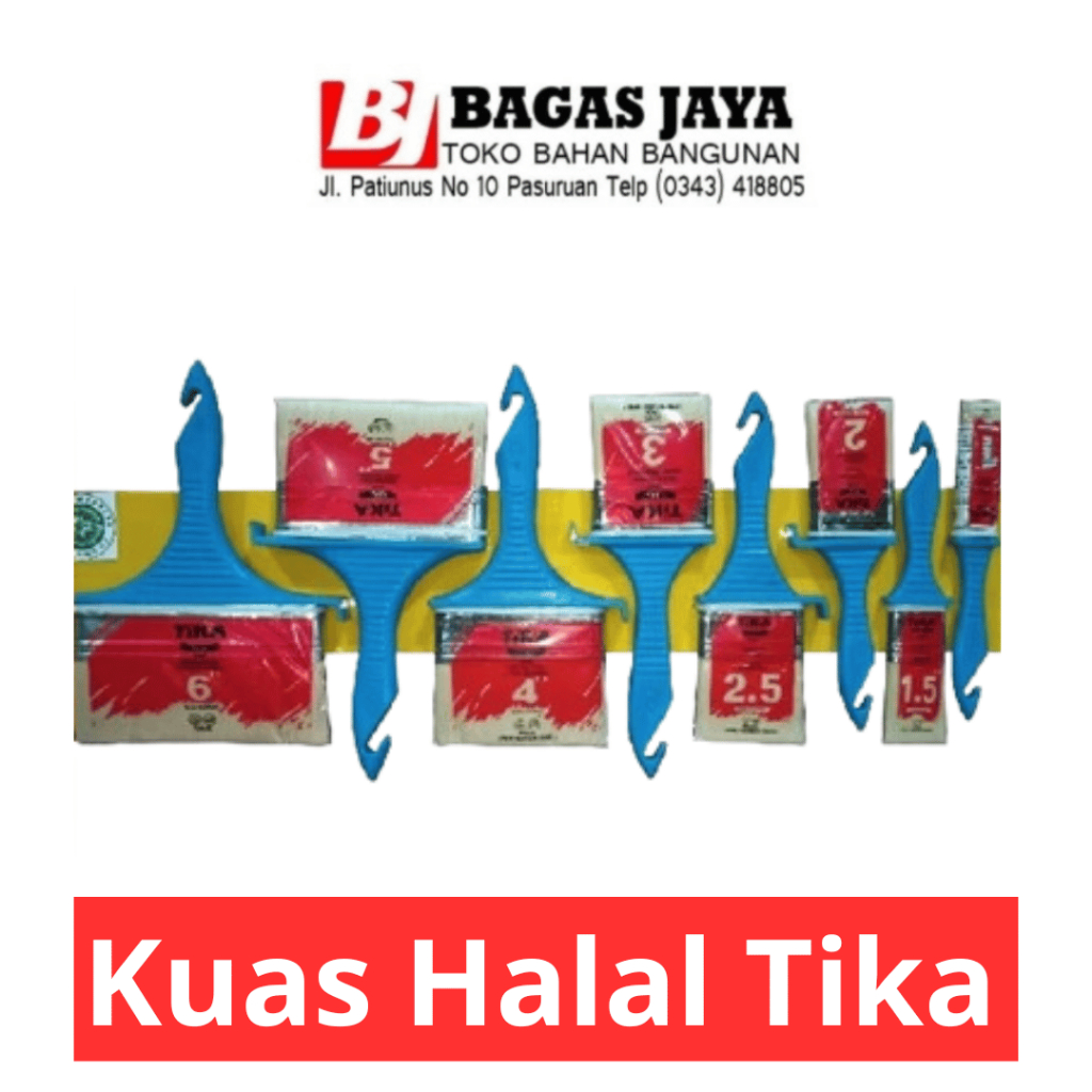 Kuas Halal TIKA Premium 1inc / 1,5inc / 2inc / 2,5inc