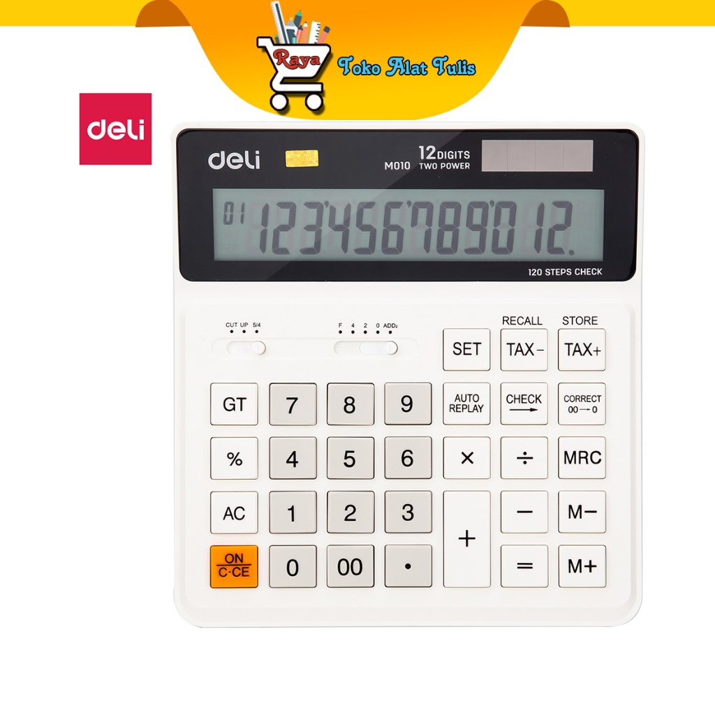 

Deli Kalkulator Alat Tulis 12 Digits M10