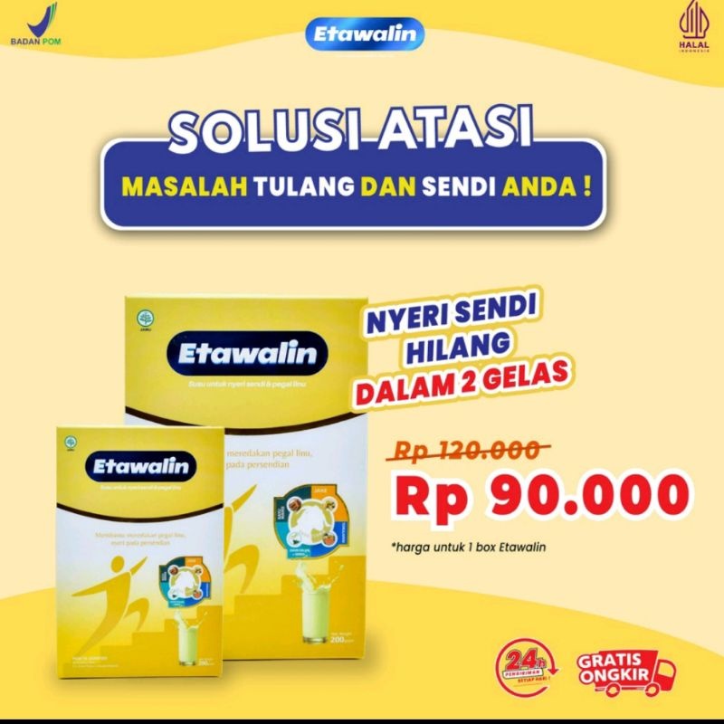 

TERMURAH!!!Susu Etawalin ETAWALIN Susu Kambing Etawa Premium Atasi Nyeri Sendi Tulang Original