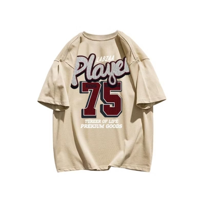 Kaos oversize wanita Player 75 { LD 110 , P 65 }