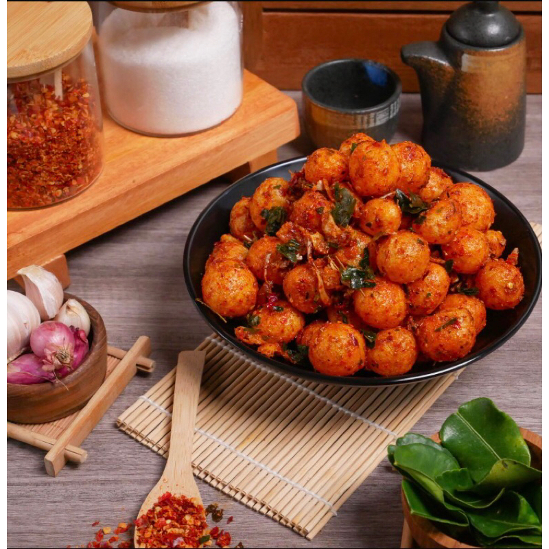 

Snack Kelereng Pedas Daun Jeruk