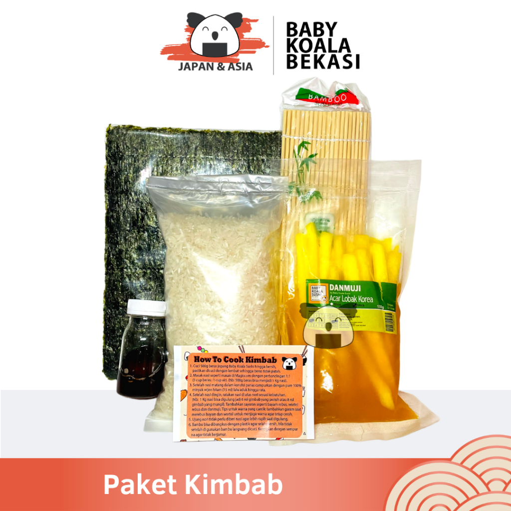 

PAKET KIMBAB KOREA Gimbab Lengkap 6-8 Roll - Bekasi