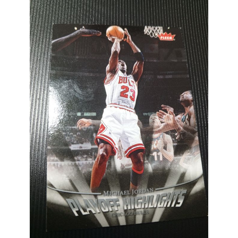 Kartu Basket Fleer Michael Jordan playoff Highlights #8 kartu basket Michael jordan