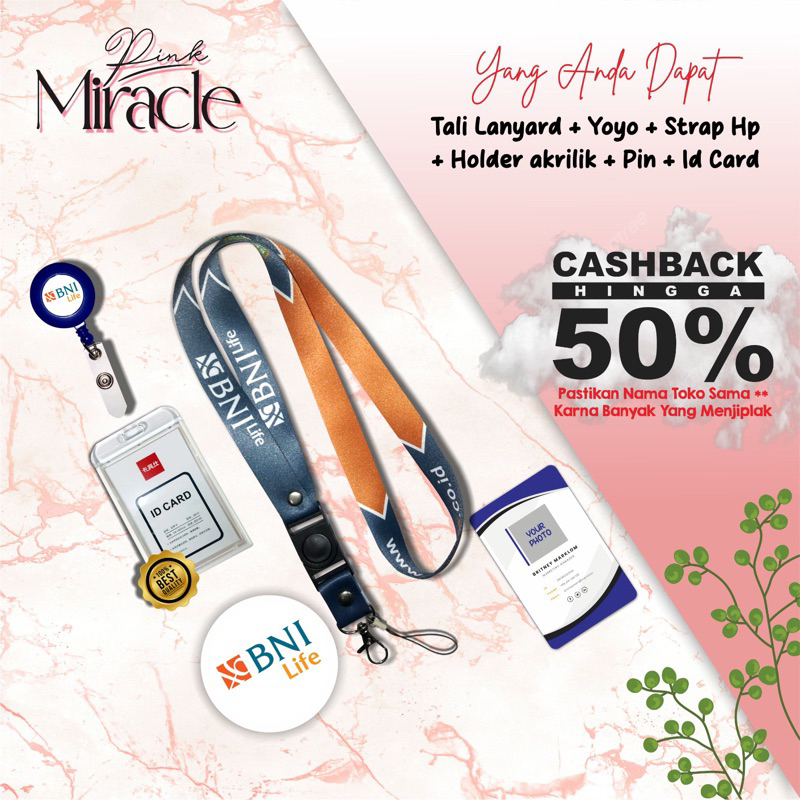 

Tali Lanyard BNI LIFE / Tali Idcard BNI LIFE [Ready Stock] Termurah