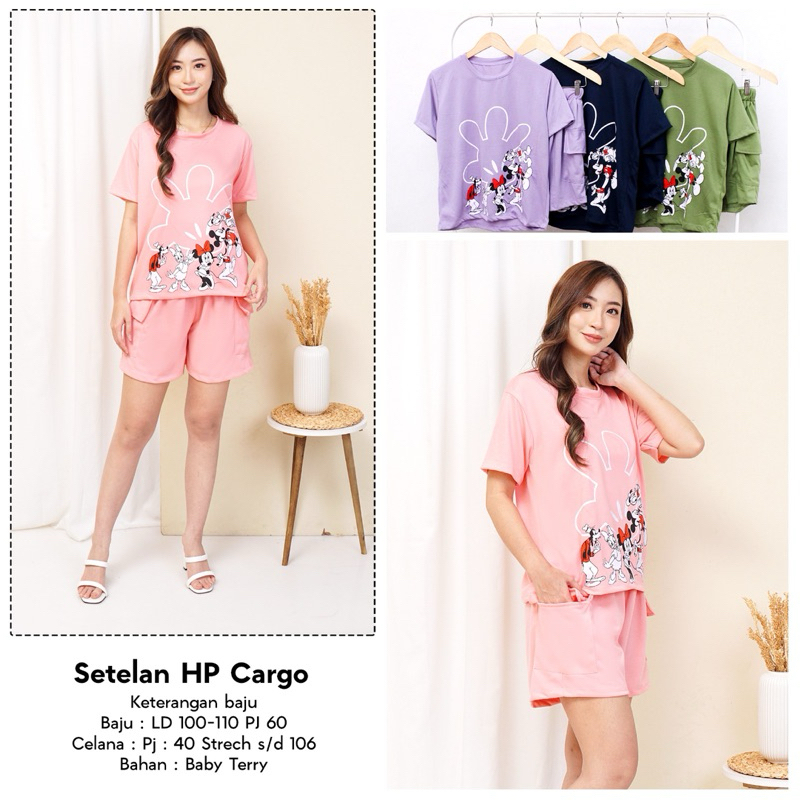 Setelan Wanita Celana Pendek Perempuan Murah Bahan Babyterry