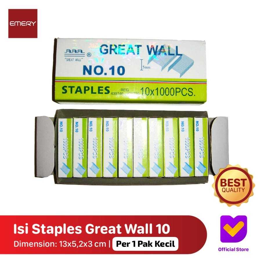 

ISI STAPLES GREAT WALL (10) ( 1 PAK KECIL )