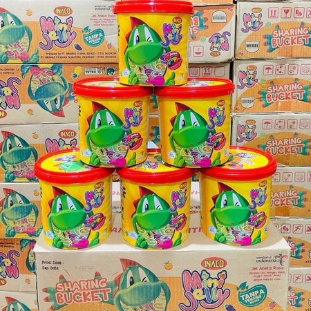 

( TOPLES ) Jelly Inaco Kemasan Toples Mini Jelly Mix Fruits Isi 50pcs