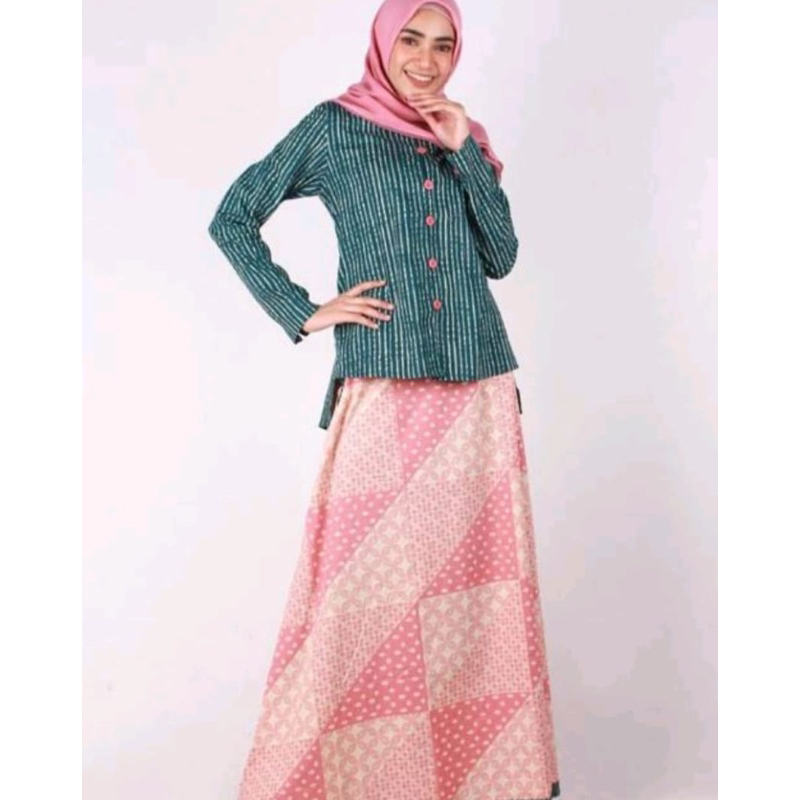 Sale dannis 40% / 200202 / setelan rok XS S / setelan rok batik / baju muslim perempuan dewasa / baj