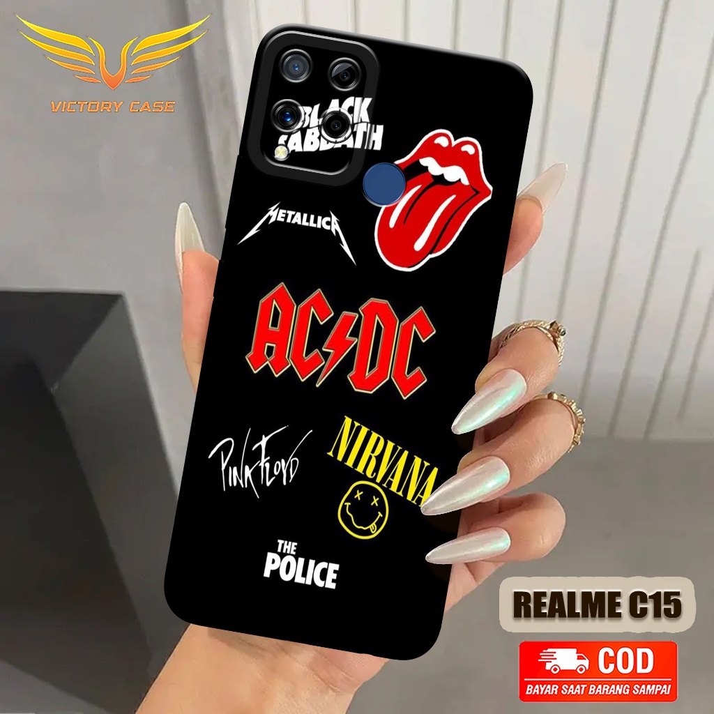 New Band Case - Softcase Realme C15 Terbaru - Case Hp Realme C15 - Casing Realme C15 - Case Lentur &