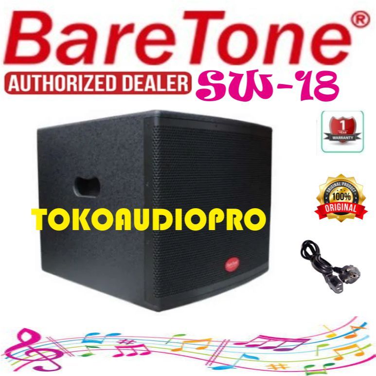 Subwoofer Baretone SW18 18-inch Aktif Subwoofer sw-18