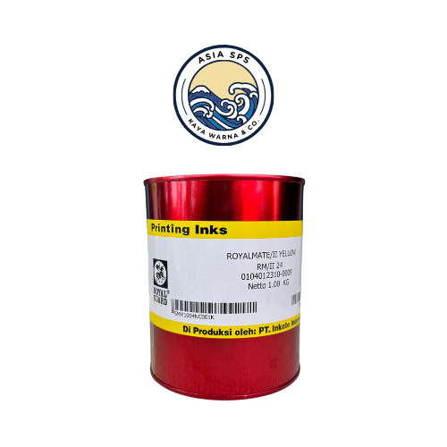 

Cat Sablon Plastik Solvent Ink YELLOW 24 type ROYALMATE by ROYAL GUARD (1kg)
