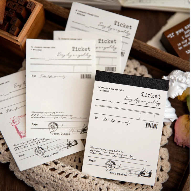 

100pcs/pack white minimalist note paper