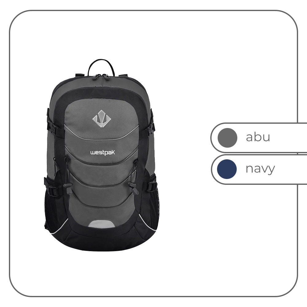 Westpak - Tas Ransel Pria Backpack Kuliah Kerja FREE Rain Cover - 63873