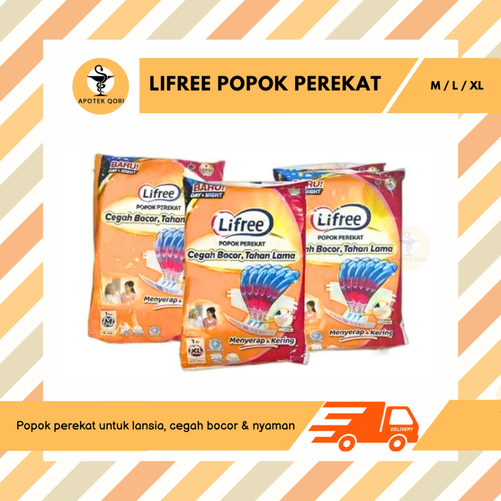 LIFREE POPOK PEREKAT DEWASA UKURAN M/L/XL HARGA SATUAN
