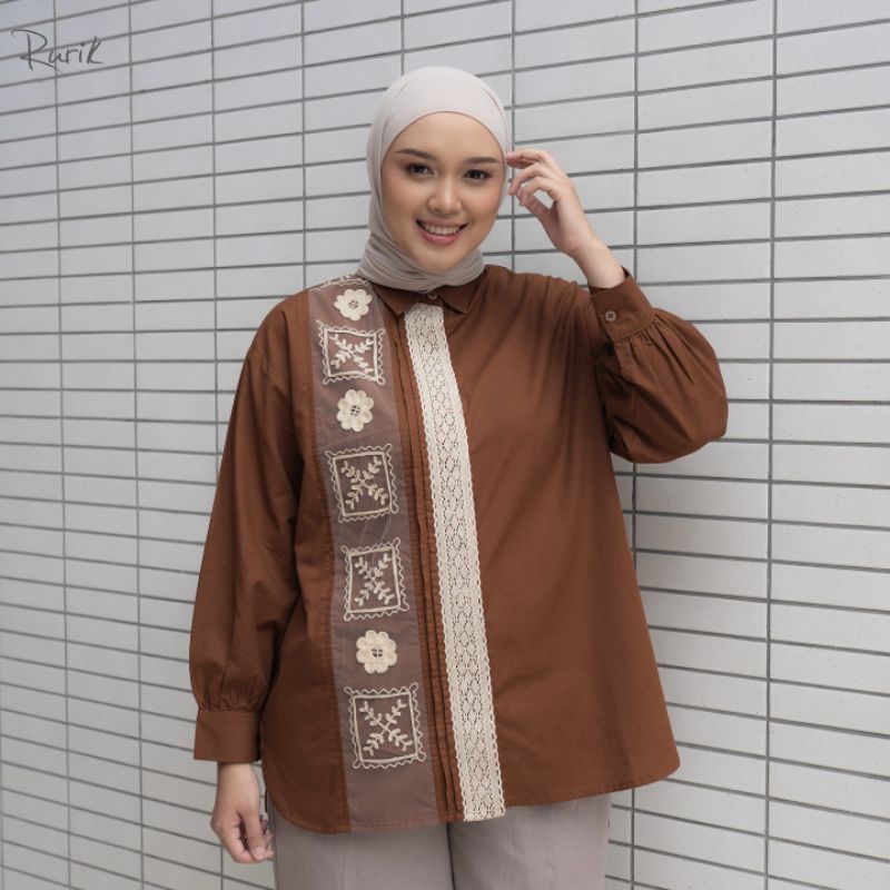 Rurik Atasan Wanita Over Size Asira Shirt || Gavita Shirt || Yunika Embroidery Shirt || Jalesa Embro