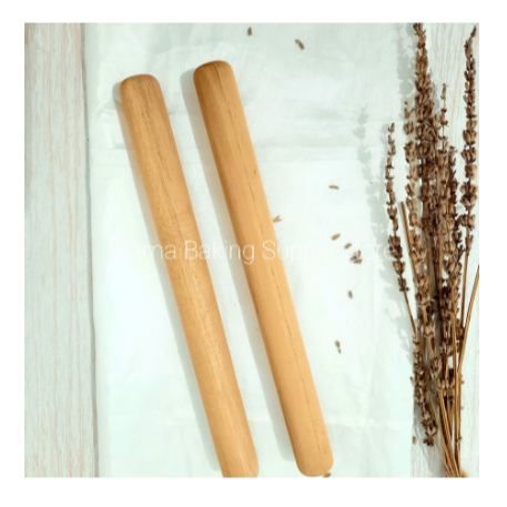 Wood Rolling Pin Roll Kayu POLOS Penggiling Adonan Kue Roti Panjang