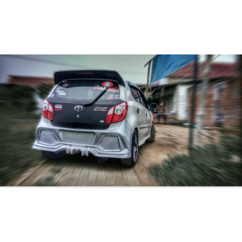 Bumper custom belakang agya ayla type-R