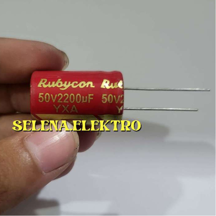 elco 2200uf 50v rubycon Red no 1 isi full Harga 1pcs