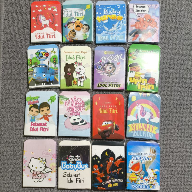 

Amplop lebaran 5x9cm 2 kali lipat uang isi 10