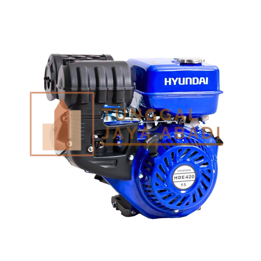 Mesin Penggerak Bensin Hyundai Gasoline Engine 15HP HDE420