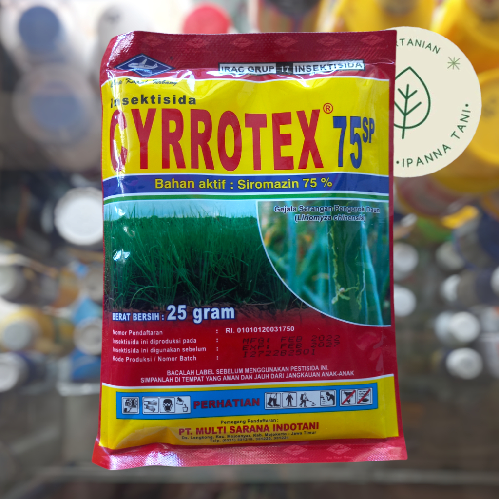 INSEKTISIDA CYRROTEX 75SP | CIROTEK 25GR – PENGENDALI HAMA PENGGOROK DAUN PADA TANAMAN BAWANG MERAH