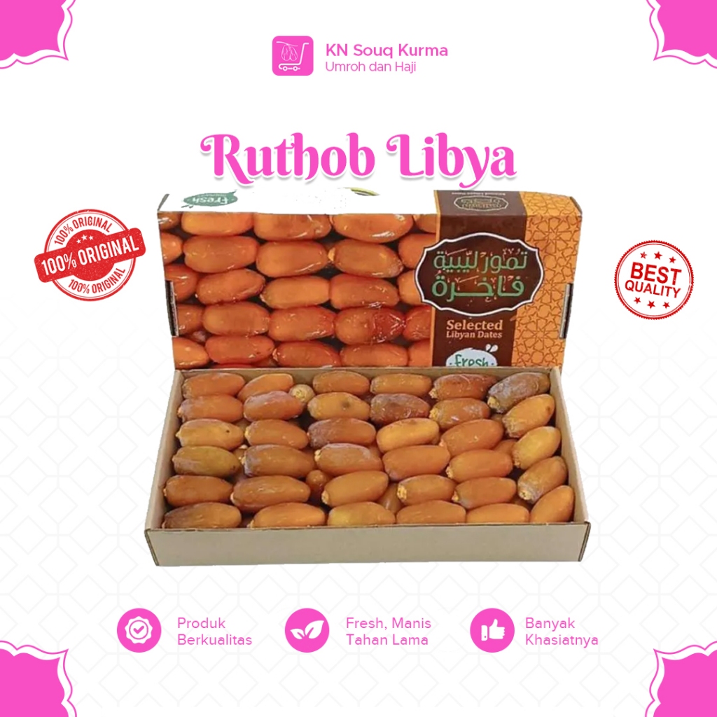 

Kurma Muda Libya | Ruthob Libya Premium 500 Gr/1 KG - FRESH - Tanpa Pengawet dan Pemanis