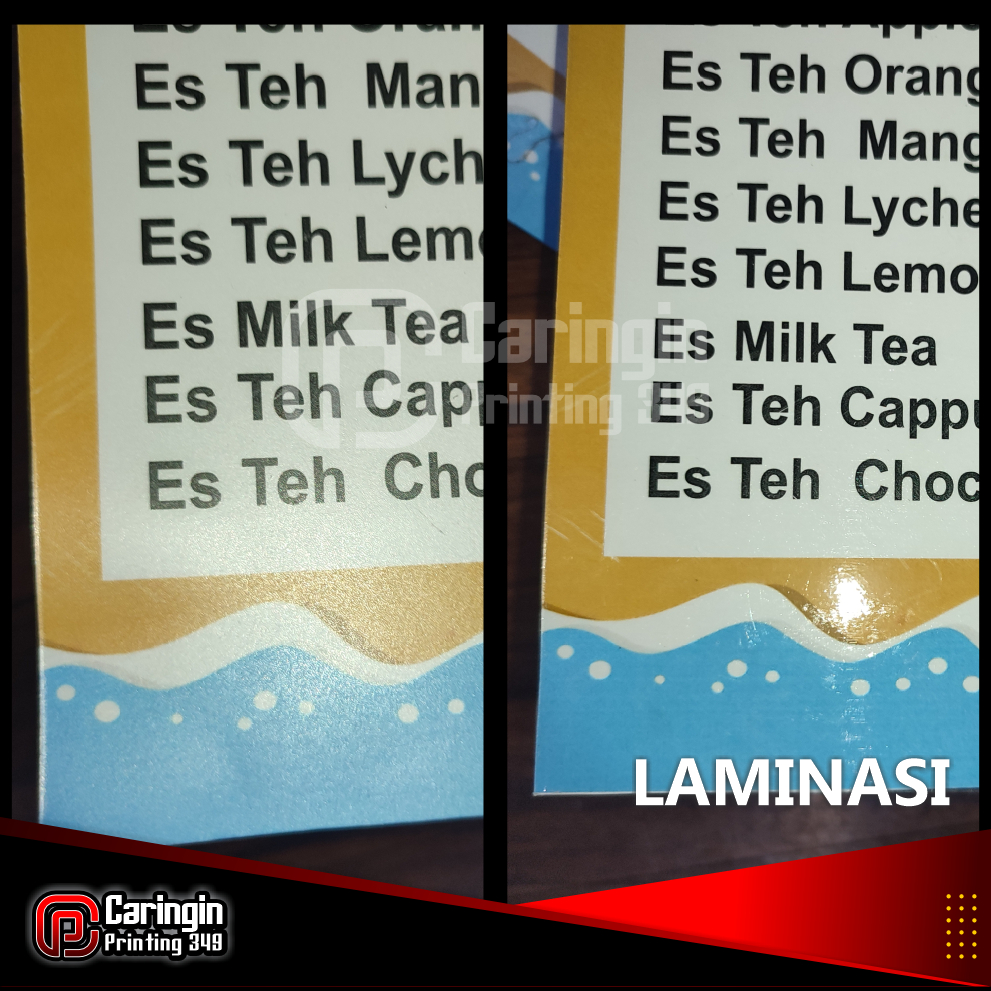 

Tambahan Finishing Laminasi Glossy / Doff Untuk Sertifikat kartu sticker dll