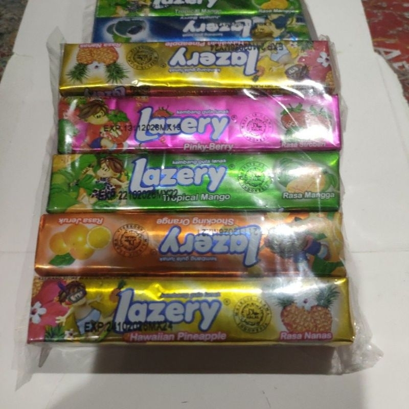 

Lazery Assorted kembang gula lunak aneka rasa eceran isi 10 pcs