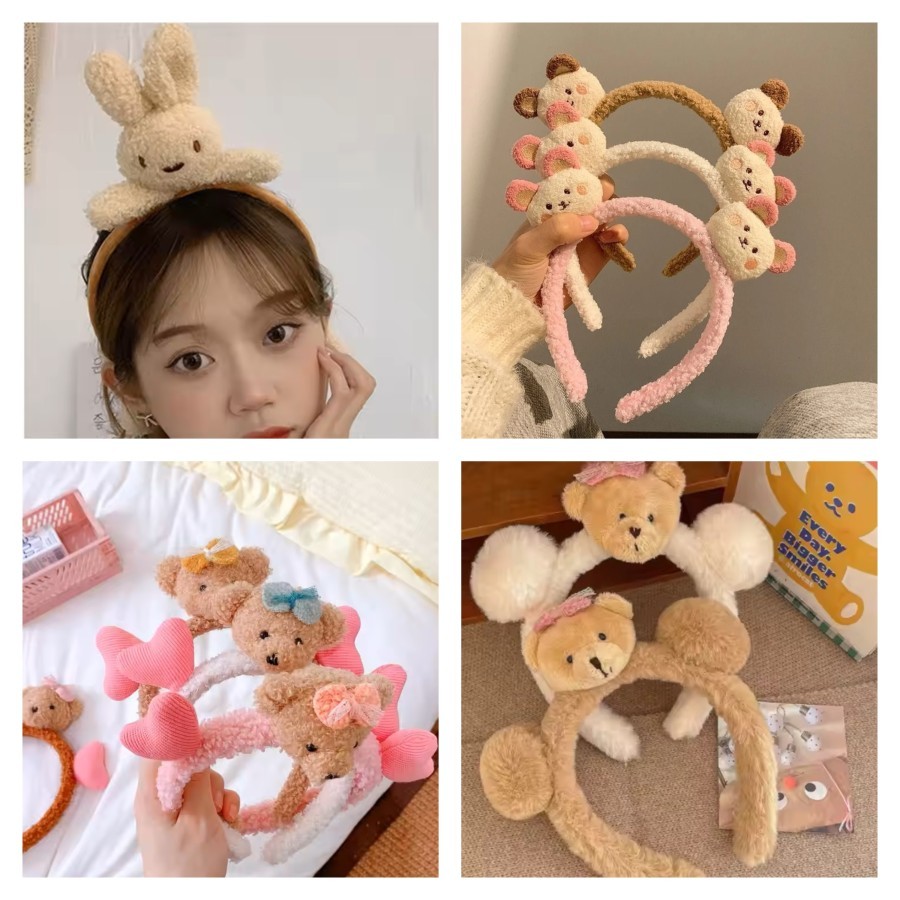 Bando Boneka Lucu Bando Beruang Bando Kelinci Bando Plush