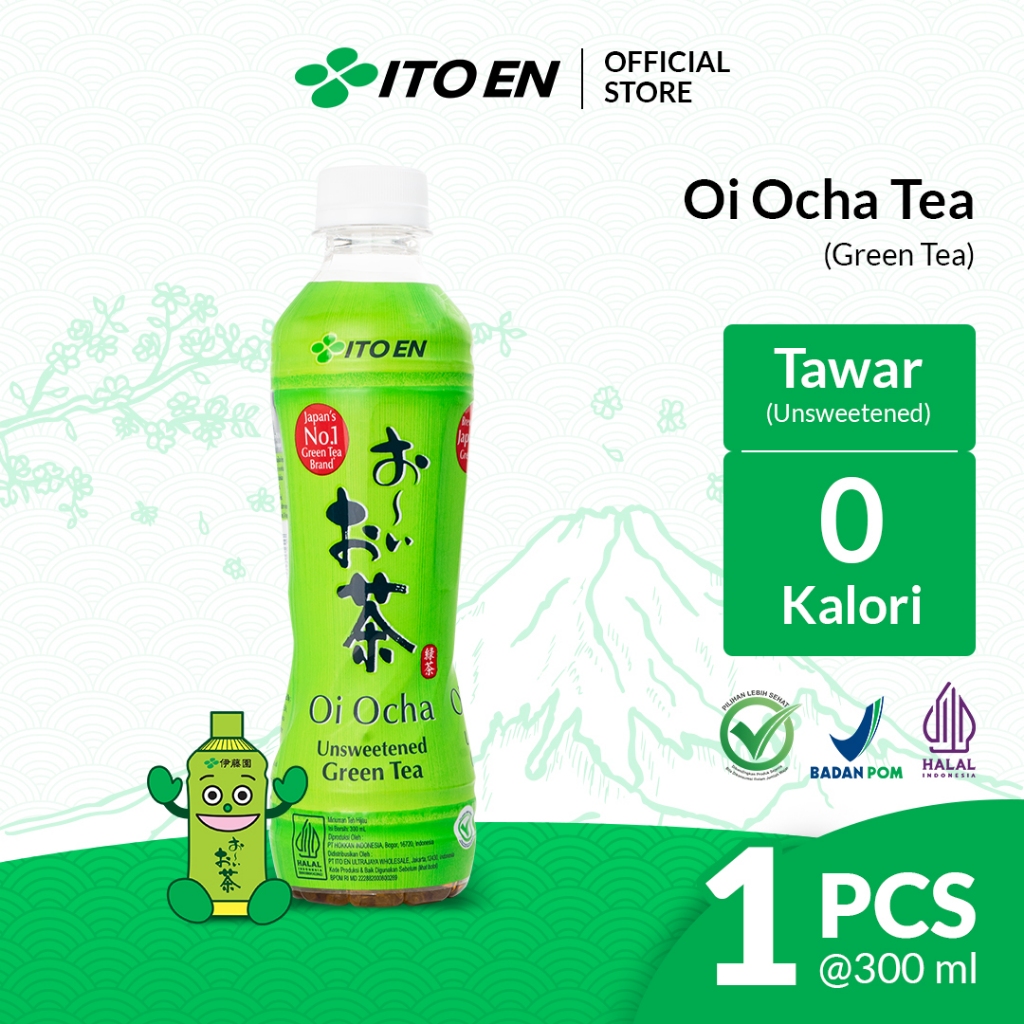 

ITO EN Oi Ocha Green Tea No Sugar 300ml - Teh Antioksidan Sehat