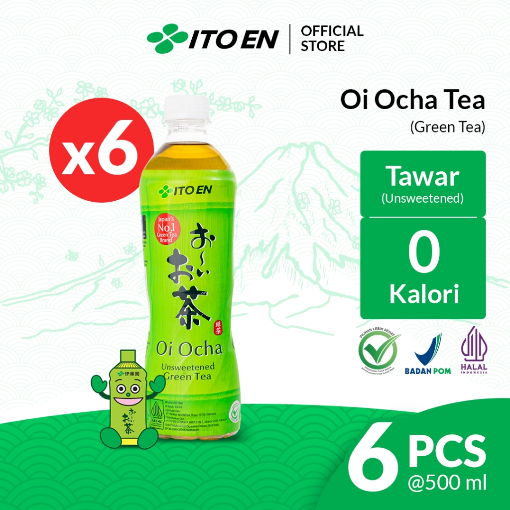 

ITO EN Oi Ocha Green Tea No Sugar 500ml isi 6 pcs