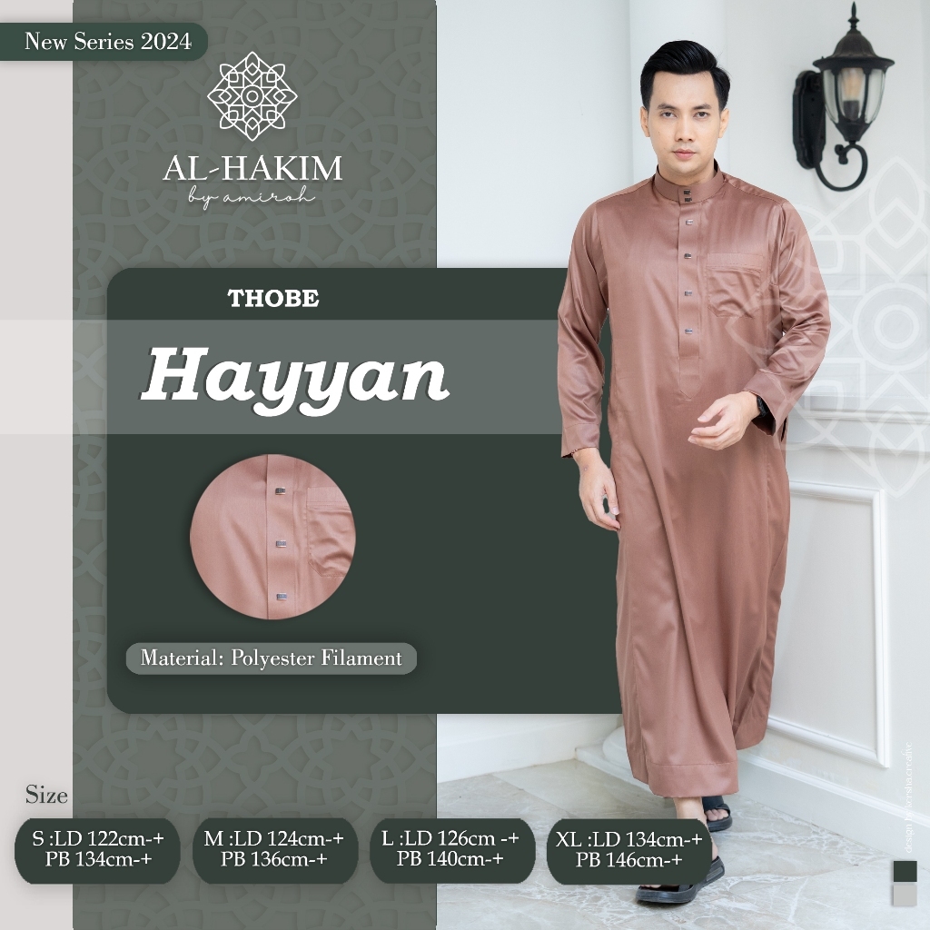 Al Hakim -  Jubah Dewasa Premium Hayyan Series