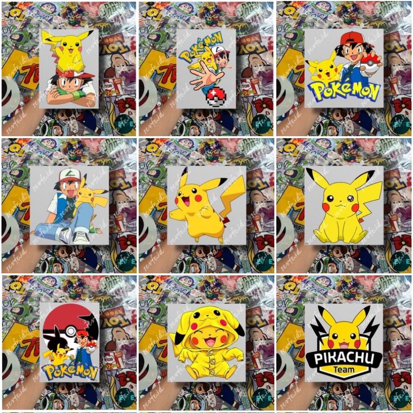 

Stiker Sablon Setrika Sablon POKEMON