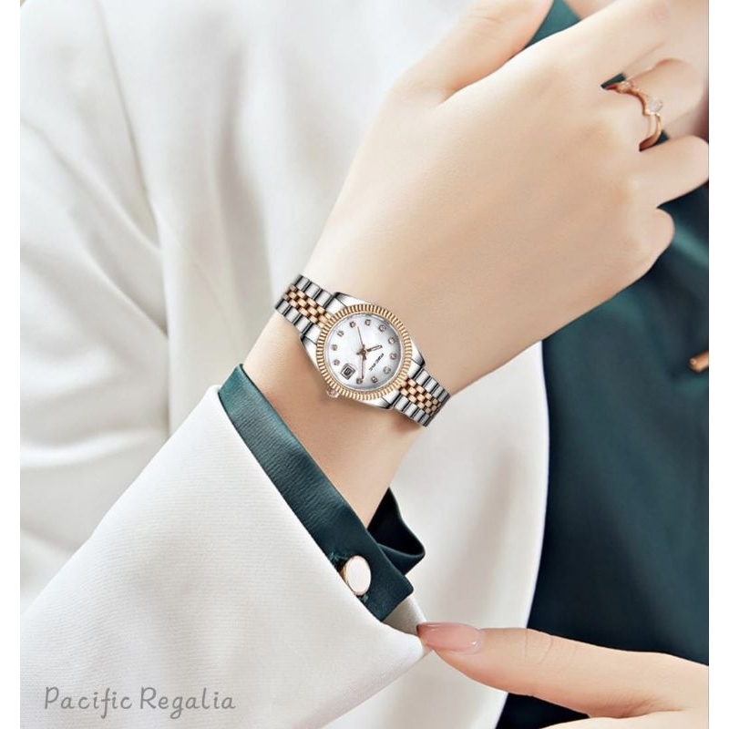 BEST SELLER.....Jam Tangan Analog Wanita New PACIFIC 83171L REGALIA MODEL ROLEX ORIGINAL Garansi Res