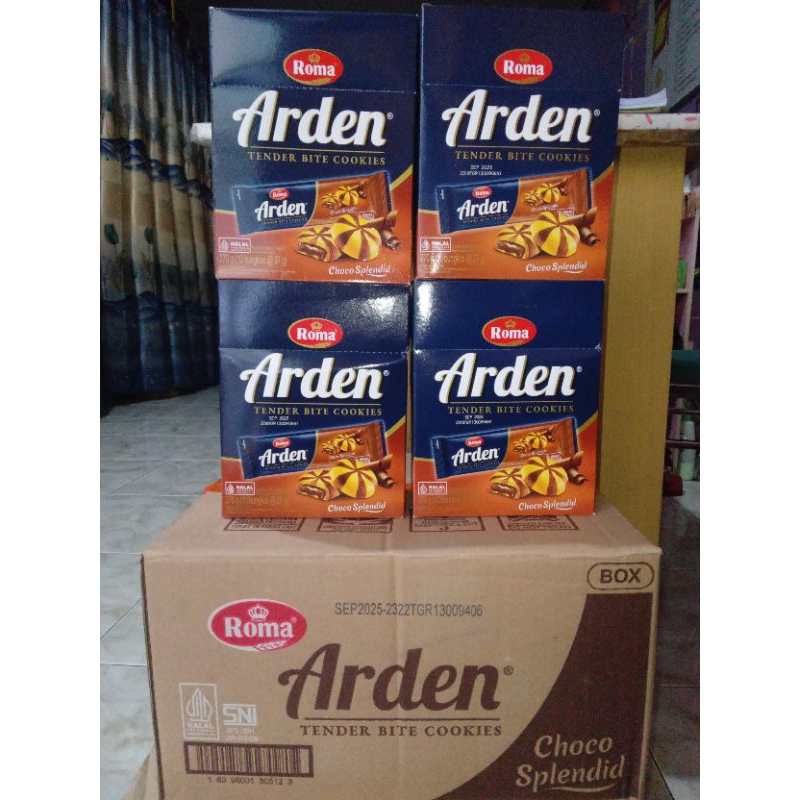 

Roma Arden Choco Splendid Box 10pcs x 30gr Kukis renyah di luar Lumer di dalam