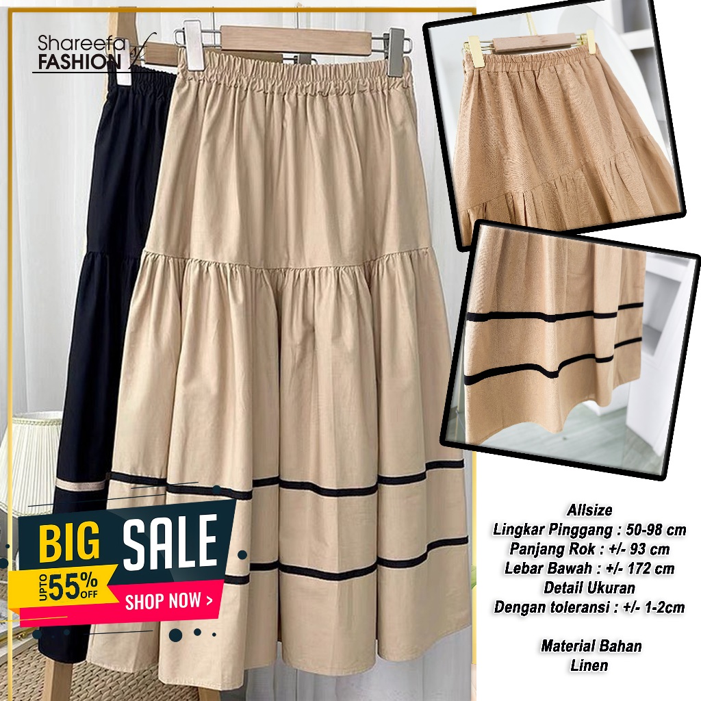 Aligata Skirt - Rok Skirt | Skirt Wanita | Rok Panjang Wanita | Rok Panjang Wanita Kekinian