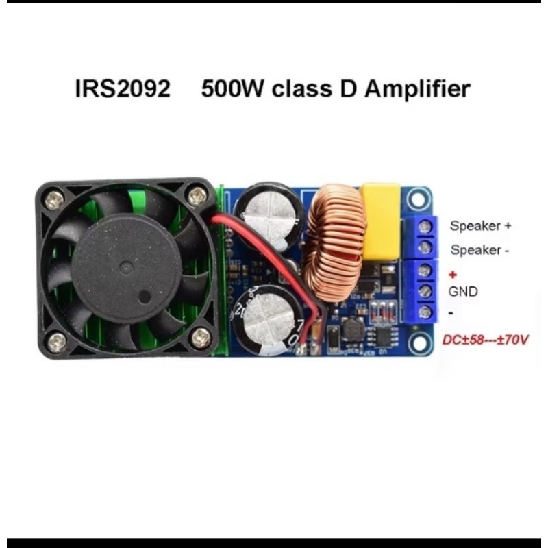 Papan Amplifier Hifi Digital High Power 500W Class D Mono Super LM3886