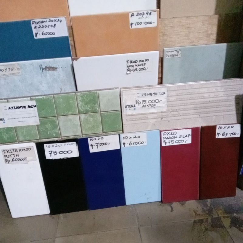 keramik dinding lantai ruang tidur kamar mandi dapur 10x20 NON BEVEL