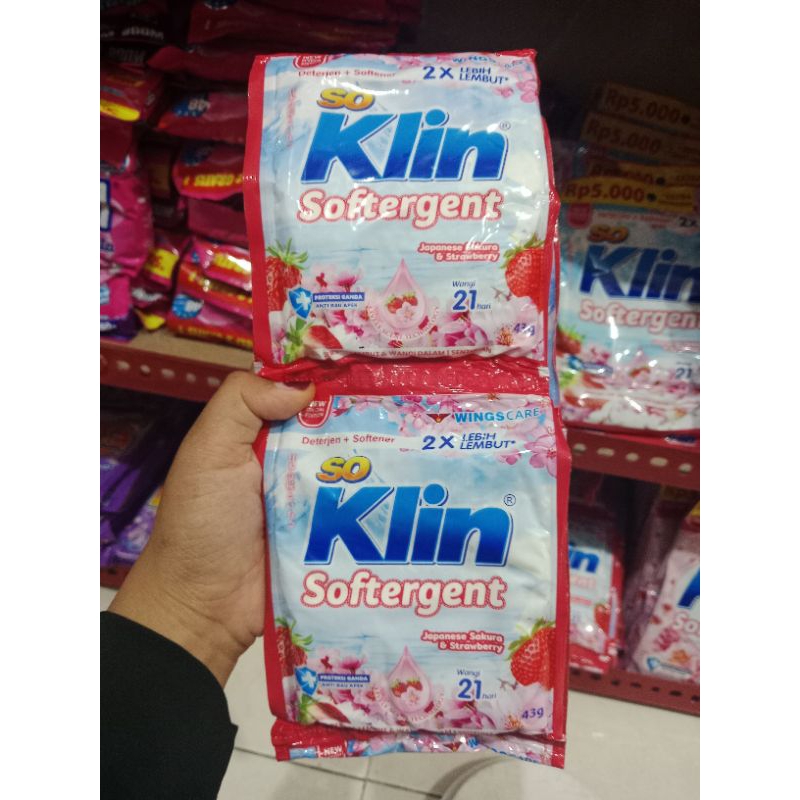 SOKLIN SOFTERGENT RENTENG/Sabun cuci baju rentengan