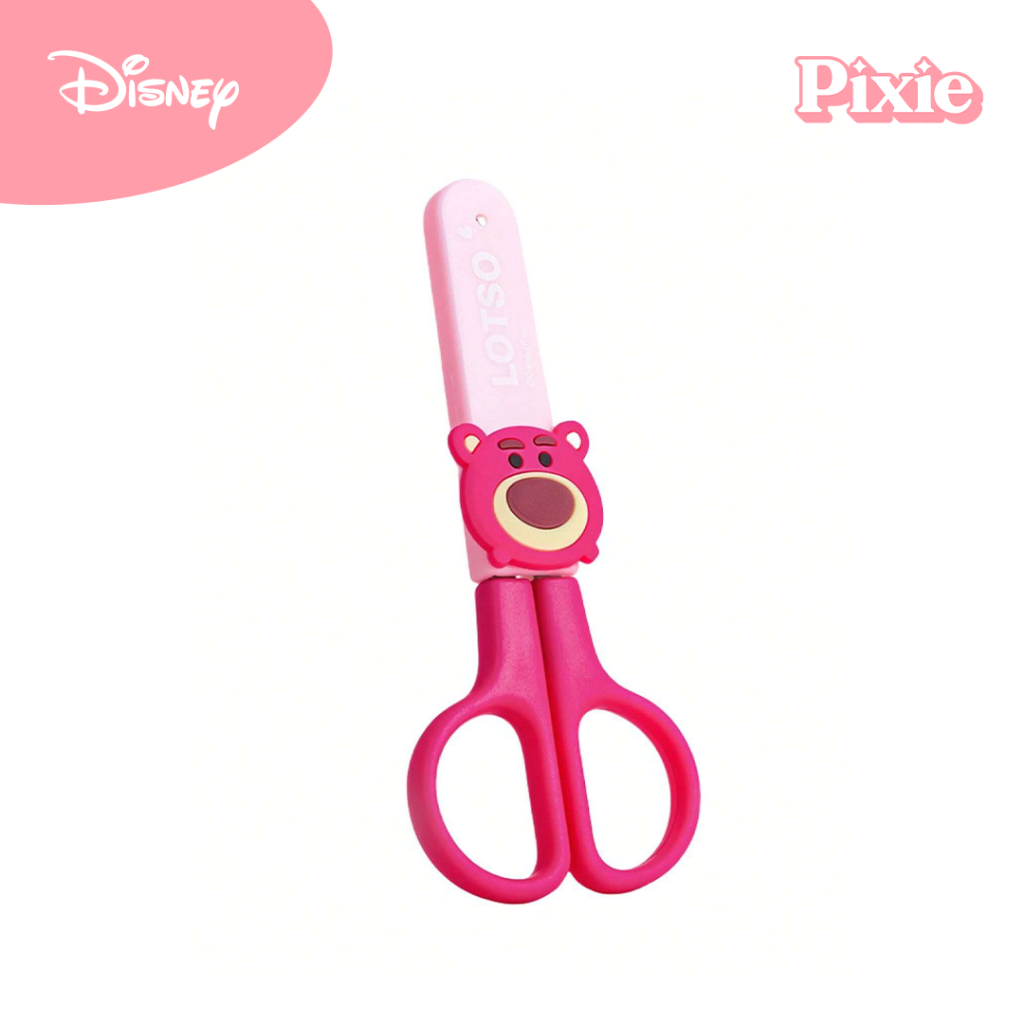 

PIXIE X DISNEY | Scissors Lotso Edition Original Disney | Gunting Anak Anti Karat | Stainless Steel Scissors for Kids