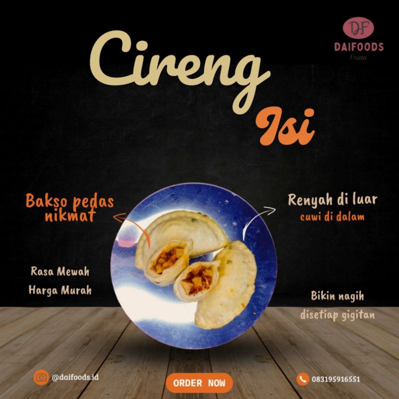 

cireng isi bakso pedas nikmat kuah cuko frozen isi 7pcs