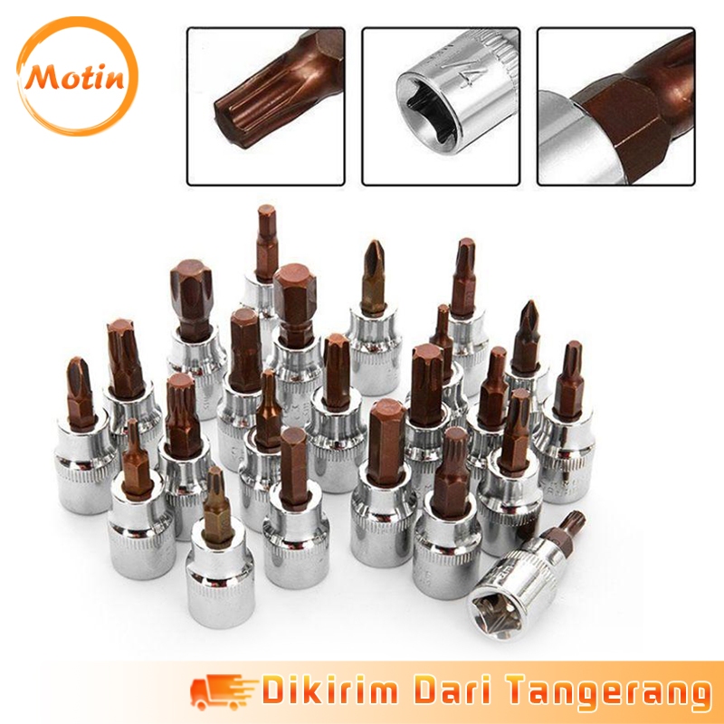 Set Mata Kunci Shock Bintang 6 Pcs Ukuran 1/4 Inci untuk Perbaikan Otomotif