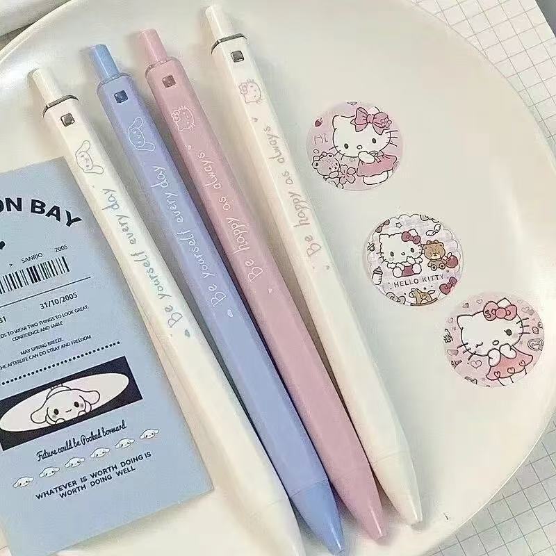 

Pulpen Gel Tekan Sanrio 0.5mm Pulpen Mekanik Lucu Motif Pen Rectractable Gelpen