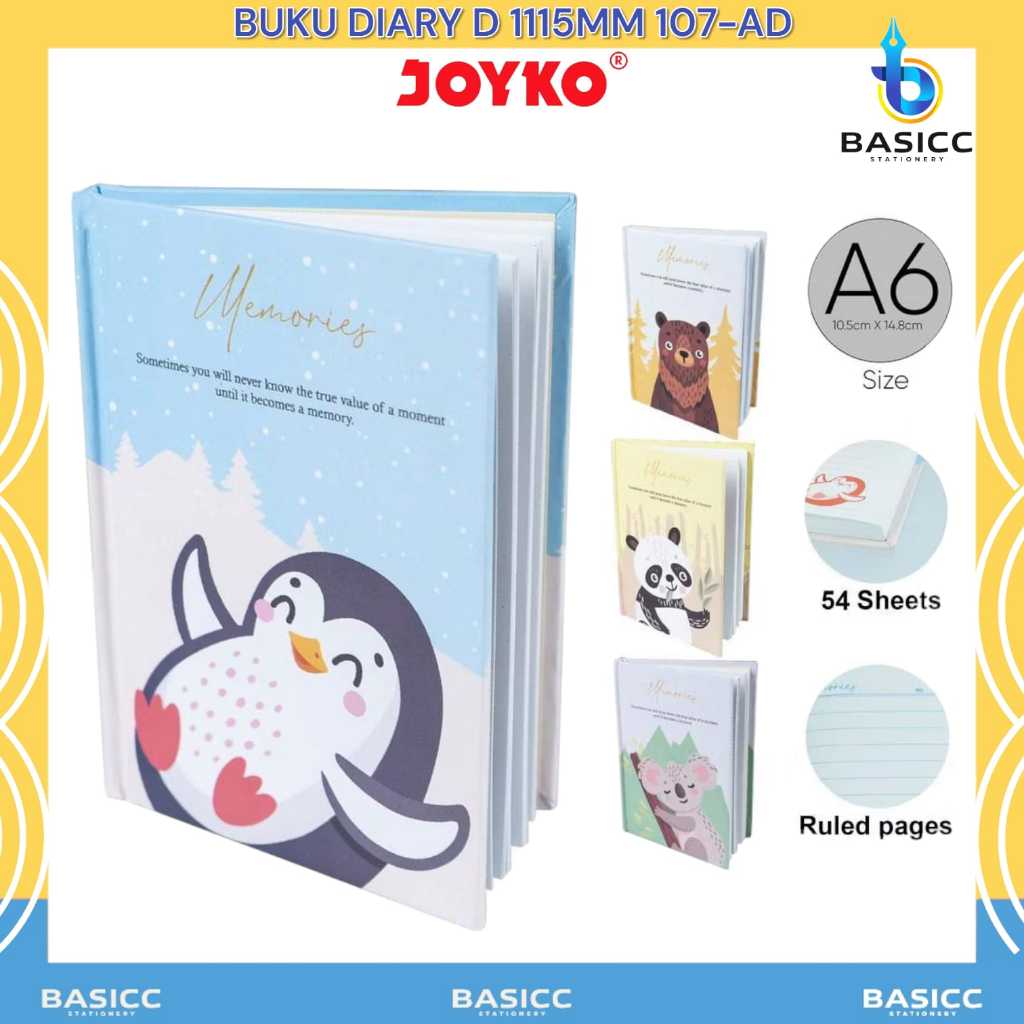 

Joyko Buku Tulis Garis A6 Diary D-1115MM-107AD